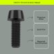 thumbnail image 3 of Tornillos TIRYTU M8X20 de titanio, 4 piezas, color negro, 3 of 7