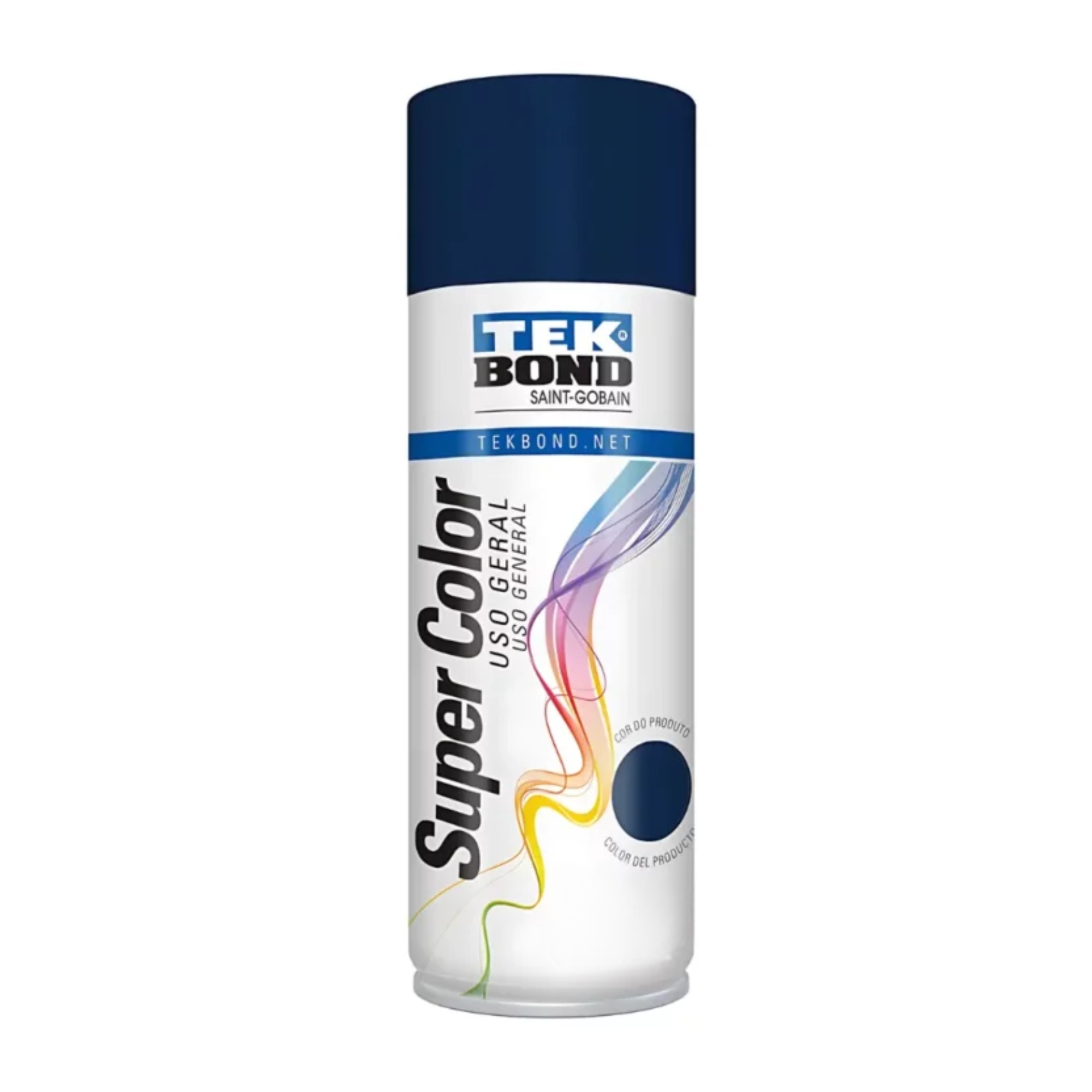 Pintura Spray 400Ml Uso General Azul Oscuro - Tekbond