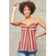 thumbnail image 1 of Una Camiseta de Tirantes con Rayas Múltiples, 1 of 5