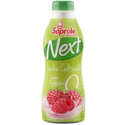 Leche Cultivada Light Sabor Frambuesa Botella. 1 L Next