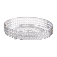 Bothyi - Estante Para Bandeja De Perfume De Escritorio, Bandeja Decorativa Para Servir, Estante Para Especias Para Decoración, 1 Nivel Transparente