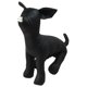thumbnail image 4 of Maniquíes De Cuero PU Para Perros, Ropa Para Mascotas, Maniquí Con Soporte Para Perros, Modelo Sentado, Juguete, Talla S, Negro, 4 of 5