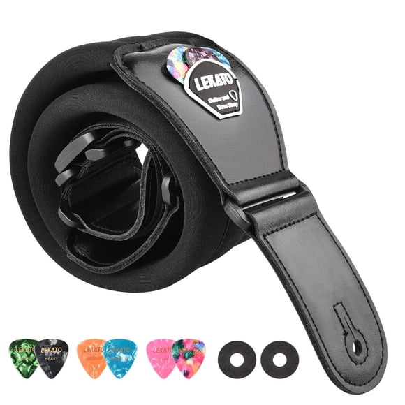 Correas de bajo LEKATO para guitarra eléctrica y bajo