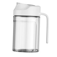 Bothyi - Botella De Vidrio Para Salsa De Soja, Bote Para Vinagre, Botella De Aceite De Oliva Para Asar A La Parrilla, Barbacoa, Hornear S, Color Blanco