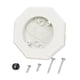 thumbnail image 2 of Bloque De Montaje Para Revestimiento Kit De Placa De Montaje Para Exteriores Bloque De Montaje Para Luz De Revestimiento Blanco, 2 of 5