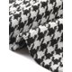 thumbnail image 5 of INSPIRE CHIC Traje de pata de gallo para mujer con solapa de muesca, botones, mangas largas, blazer casual M negro, 5 of 6