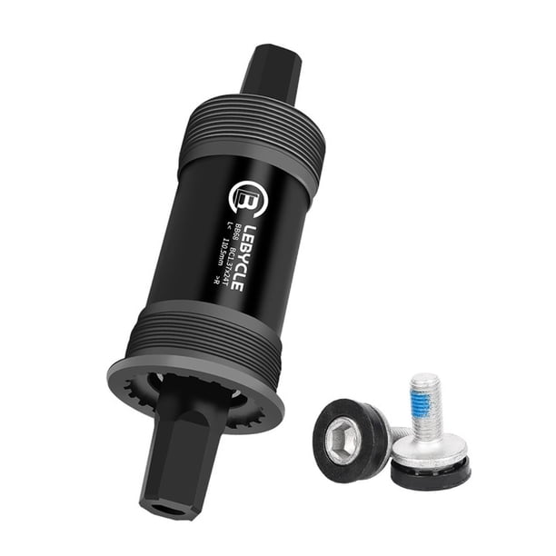 Piezas de bicicleta cónicas cuadradas con 2 tornillos, tubo de rodamiento de acero de reparación, rodamientos de bicicleta para manivela de husillo de 1105 mm.