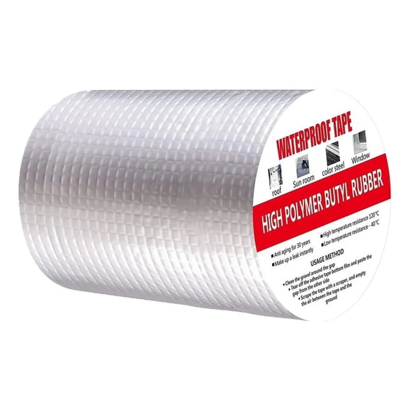 Cinta Tapa Gotera Impermeable Butilo Techo De 20cm X 5mts