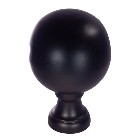 Finial Dalvento Londoner, tamaño pequeño, acero negro mate, 24 GA