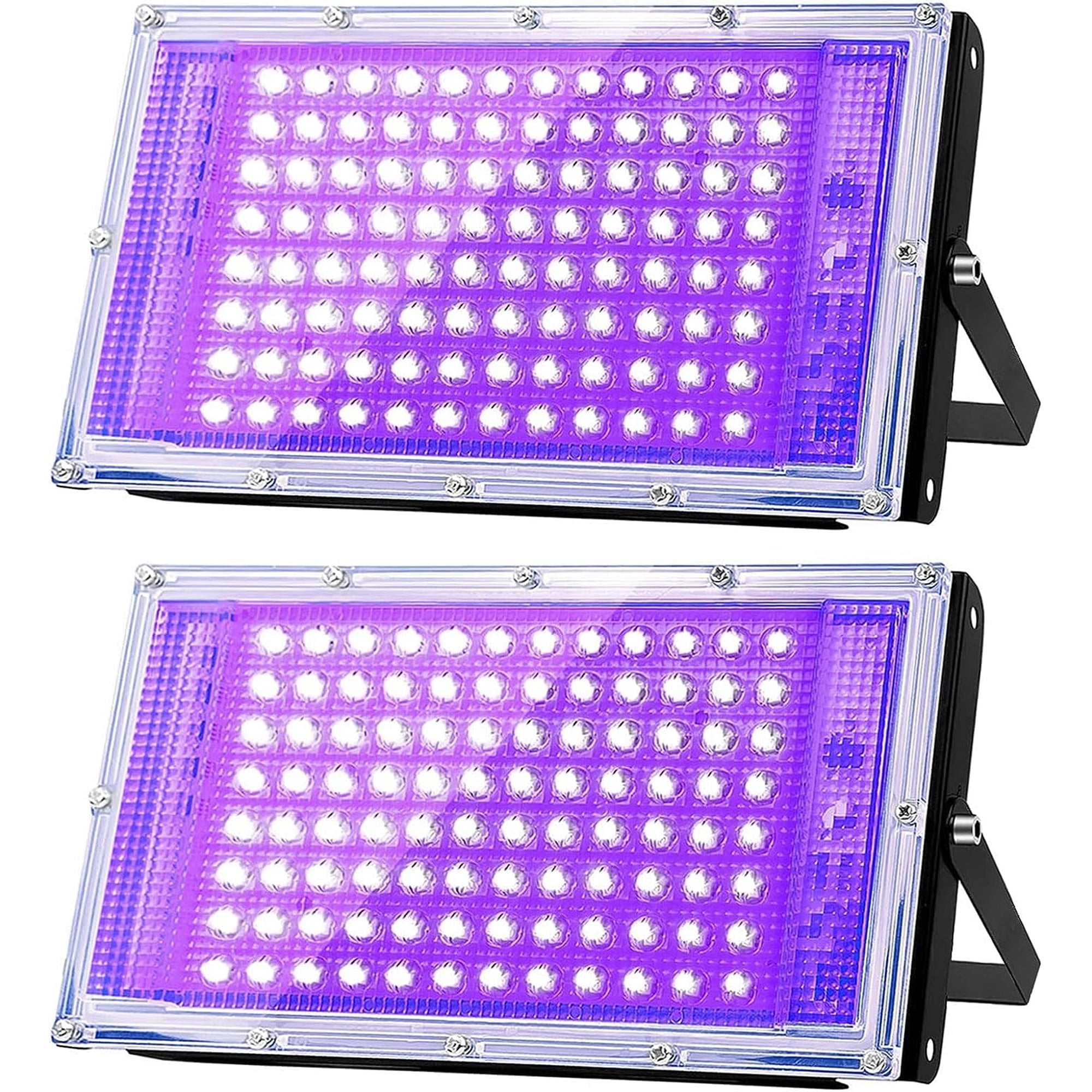 Foco Uv Glostars Con Luz Negra Uv De 100 W, 395 Nm (paquete De 2)