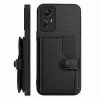 Foxdock Funda Para Xiaomi Redmi Note12S 4G Con Bloqueo Rfid - Diseño Elegante Con Cierre De Botón