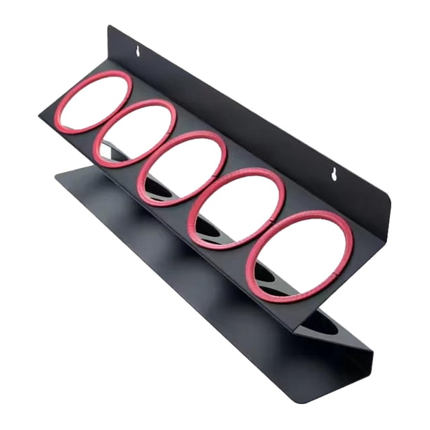 Estante De Almacenamiento De Botellas Fácil De Instalar Tienda De Belleza Soporte De Botella De Spray De Montaje En Pared Negro