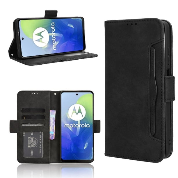 Funda Tipo Billetera FOXDOCK para Motorola MOTO G24 – Tapa Flip con Tarjetero