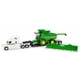 thumbnail image 1 of John Deere S780 Cosechadora con Tractor Freightliner y Remolque Lowboy 1/64, 1 of 2