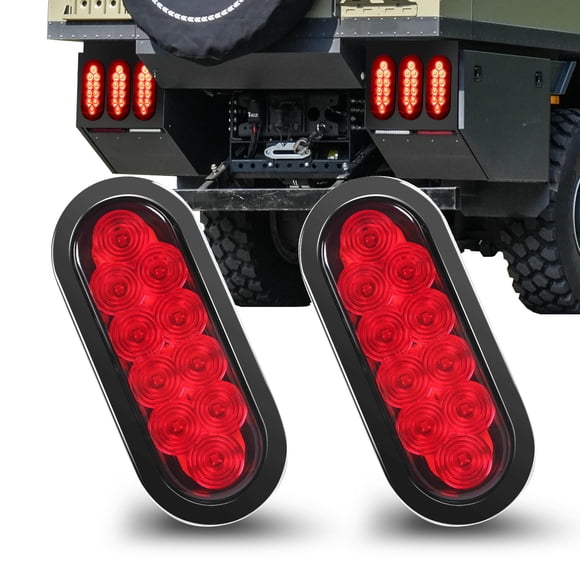 Luz trasera para remolque MAXXHAUL 80684, 6 LED, sumergible, ovalada