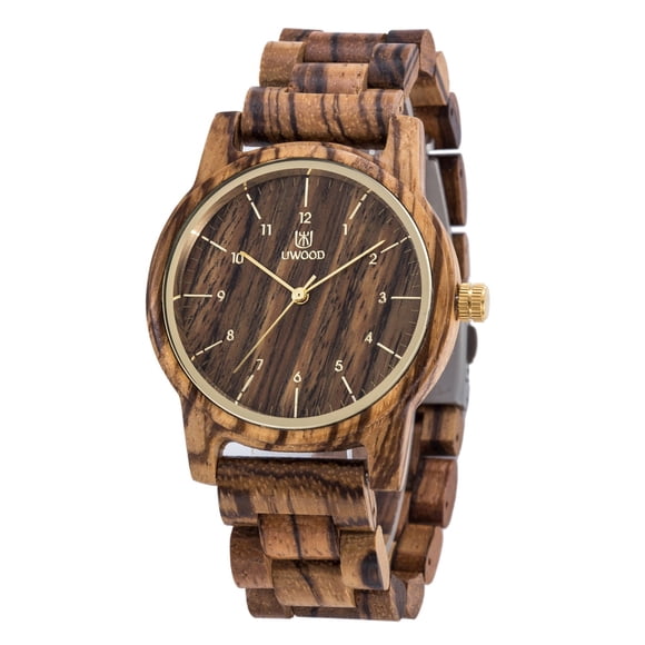 Reloj de madera MUJUZE Wood para hombre hecho a mano ligero