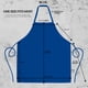 thumbnail image 2 of Delantal Green Lifestyle Professional Chef, paquete de 120 unidades, azul real, 2 of 6
