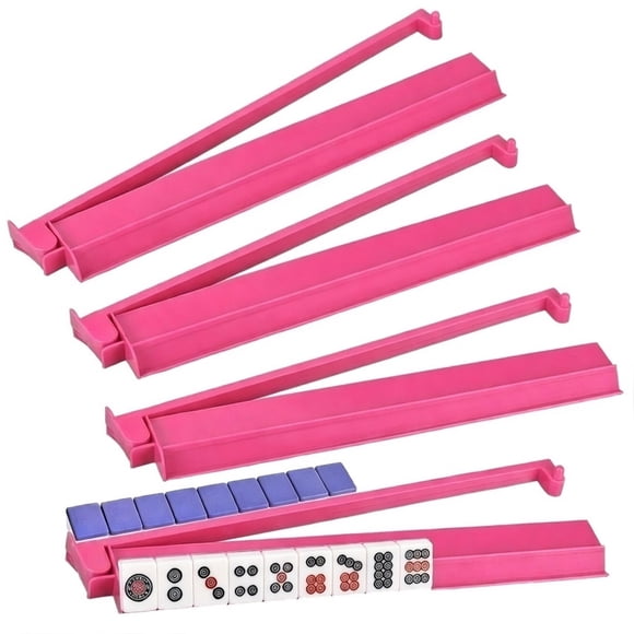 Set de 4 soportes para mahjong czzwak de acrílico con empujadores