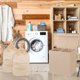 thumbnail image 3 of Cesta de ropa sencilla para el hogar doble con tapa, color beige, 3 of 7