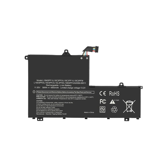 Batería para laptop SeaPlant L19M3PF1 58 Wh 11,55 V para Lenovo