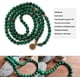 thumbnail image 2 of Pulsera de hilo de cuentas Mala, 108 cuentas de oración budista, yoga, meditación, cuentas de malaquita verde, collar para mujeres y hombres, 2 of 7