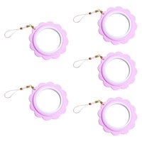 Magideal - 5X Mini Bordado Aro Bordado Anillo Artes De Costura De Costura De Pantallas Resistentes Cross Punto Cruzado Artesanía De Bricolaje Para Aguja Para La Púrpura Claro
