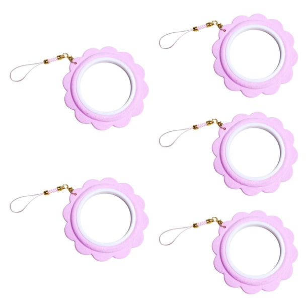 5x mini bordado aro bordado anillo artes de costura de costura de pantallas resistentes Cross punto cruzado Artesanía de bricolaje para aguja para la Púrpura claro
