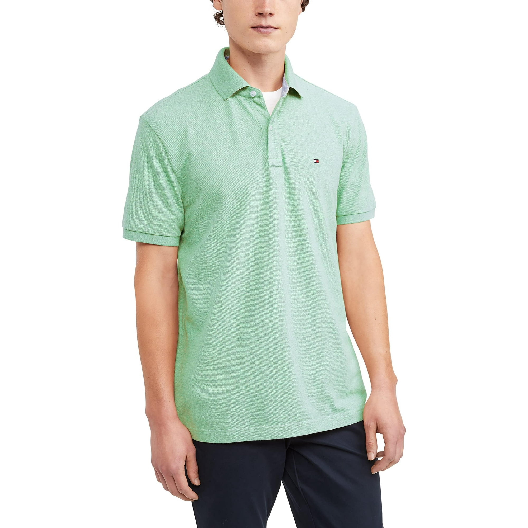 Polo Tommy Hilfiger De Manga Corta, Corte Regular, Verde