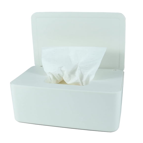 Dispensador de toallitas SOCOMAN mantiene las toallitas frescas (blanco)