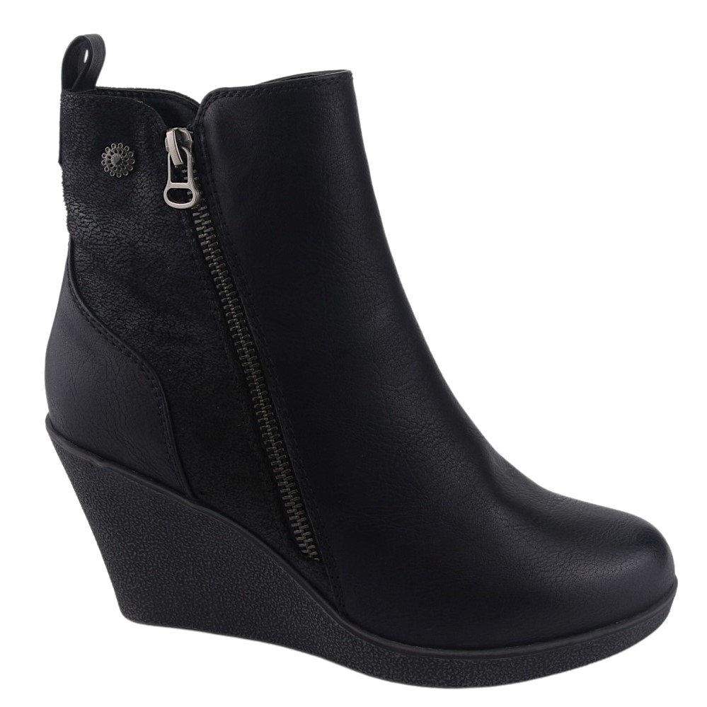 Botin Chalada Mujer Wedge-41 Negro Casual