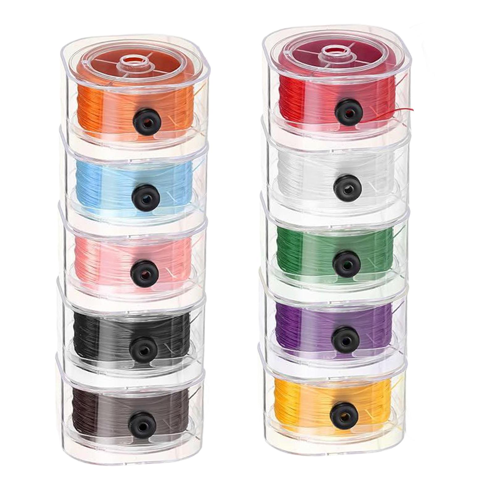 Magideal - Cordones Elásticos De 10X0,8Mm Para Pulseras, Cordones Elásticos, Suministros Para Manualidades Diy, Fabricación De Pulseras, Cordones Elásticos Para