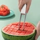 thumbnail image 2 of 1pc, Watermelon Cutter Slicer, Stainless Steel Watermelon Cube Cutter, Quickly Safe Watermelon Knife, Melon Cutter For Kitchen Gadget, Fruit Cutter, Fruit Slicer, Kitchen Tools, 2 of 2