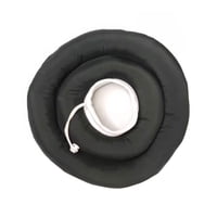 Xusx111 - Cuello De Recuperación Del Perro, Cono Impermeable Del Perro Suave Después De La Cirugía, Cono De Donut Ajustable Del Cuello De La Mascota Anti-Lamer Heridas De Mordedura, Negro, L De Dos Ca