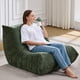 thumbnail image 3 of Sillón puff Hobestluk de espuma viscoelástica verde tipo chenilla, 3 of 9
