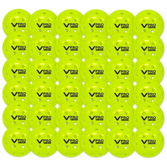 Pelotas de Pickleball Vulcan VPRO Flight para exteriores, paquete de 36, alta visibilidad