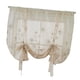thumbnail image 2 of 46x63inch Flores Bordadas De La Cortina De La Cocina De La Gasa Atada Flores Transparentes (117x160cm), 2 of 5