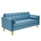 thumbnail image 2 of Sofa Retro 3C Felpa 01 Azul Petroleo, 2 of 6