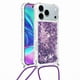 thumbnail image 5 of Funda FOXDOCK para iPhone 17 Pro con Cuerda Ajustable, Brillo Líquido, Protección Antigolpes y Lente – Ideal para Regalo, 5 of 6