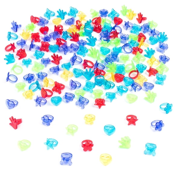 Bolsa Toy Rings Super Z Outlet con purpurina de 144 colores surtidos