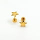 thumbnail image 1 of Aros de estrella de 7 mm de Plata 925 enchapados en Oro 18k, 1 of 2