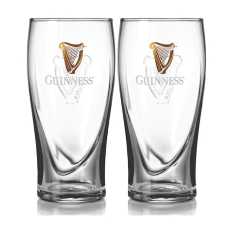 Set Oficial De 2 Vasos Para Cerveza Guinness De 591 Ml