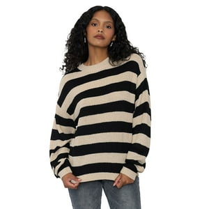 Sweater Mujer Fit Regular Negro Corona
