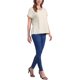 thumbnail image 2 of INSPIRE CHIC Blusas de Lino para Mujer de Manga Corta Camisetas Casuales Básicas de Verano Atuendos Sueltos Blusa de Color Sólido M Beige, 2 of 6