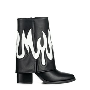 Botas Largas Mujer Eco Cuero De Moda Taco Alto Weide Dh83