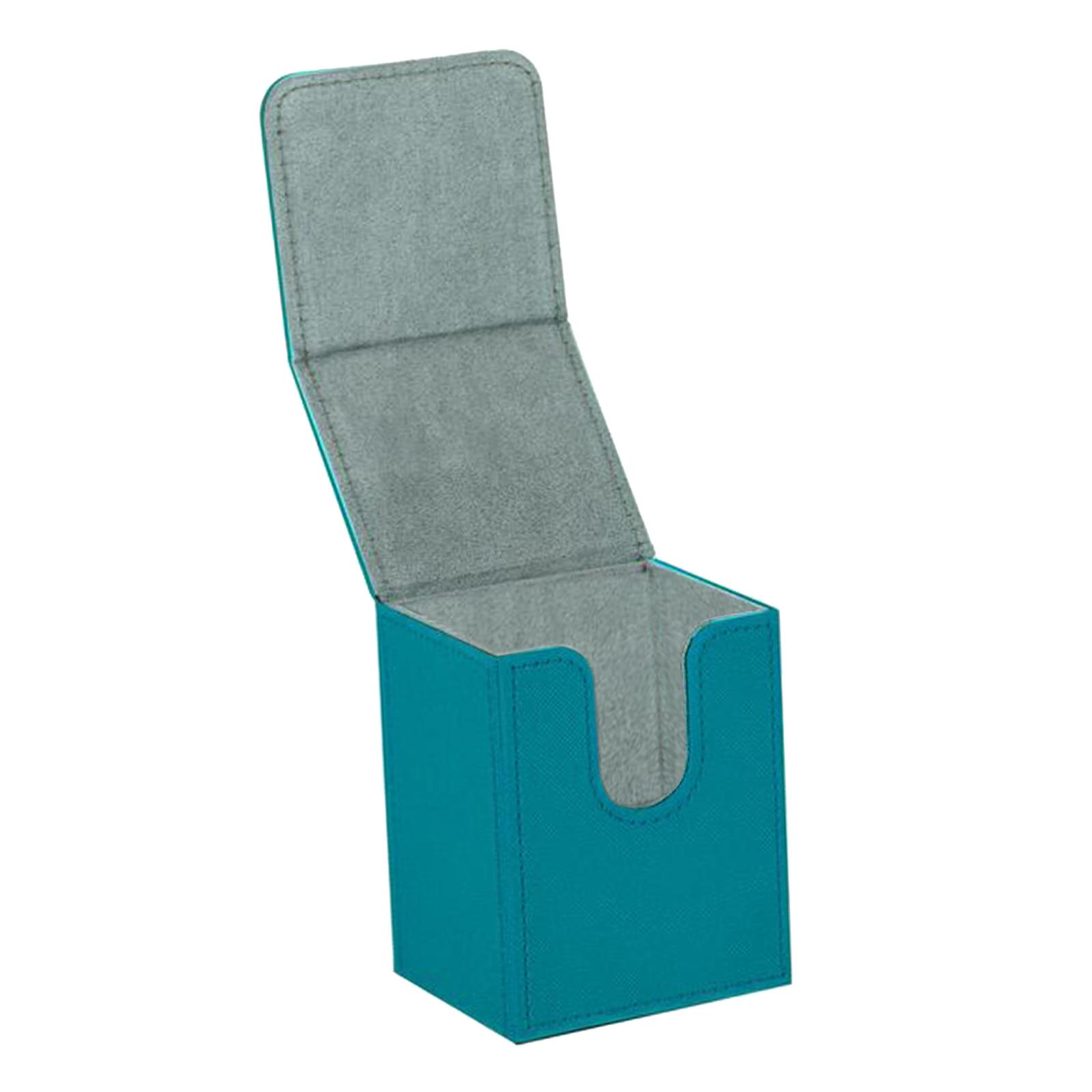 Ioensy - Trading Card Deck Box Organizador Soporte De Almacenamiento Capacidad Para Más De 100 Tarjetas Para Tarjeta Azul Petróleo