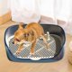 thumbnail image 5 of Inodoro Para Perros Para Gatos, Herramienta De Limpieza Interior, Inodoro Para Mascotas, Caja De Arena, Bandeja Para Arena, Azul, L, 5 of 6