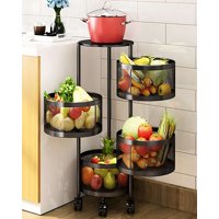 Genérico - Organizador De Frutas 4 Niveles Redondo