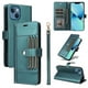 thumbnail image 1 of FOXDOCK Funda tipo Cartera para iPhone 15 Plus – Cubierta de Cuero PU con Múltiples Ranuras, Bolsillo para Efectivo y Correa de Muñeca, 1 of 6