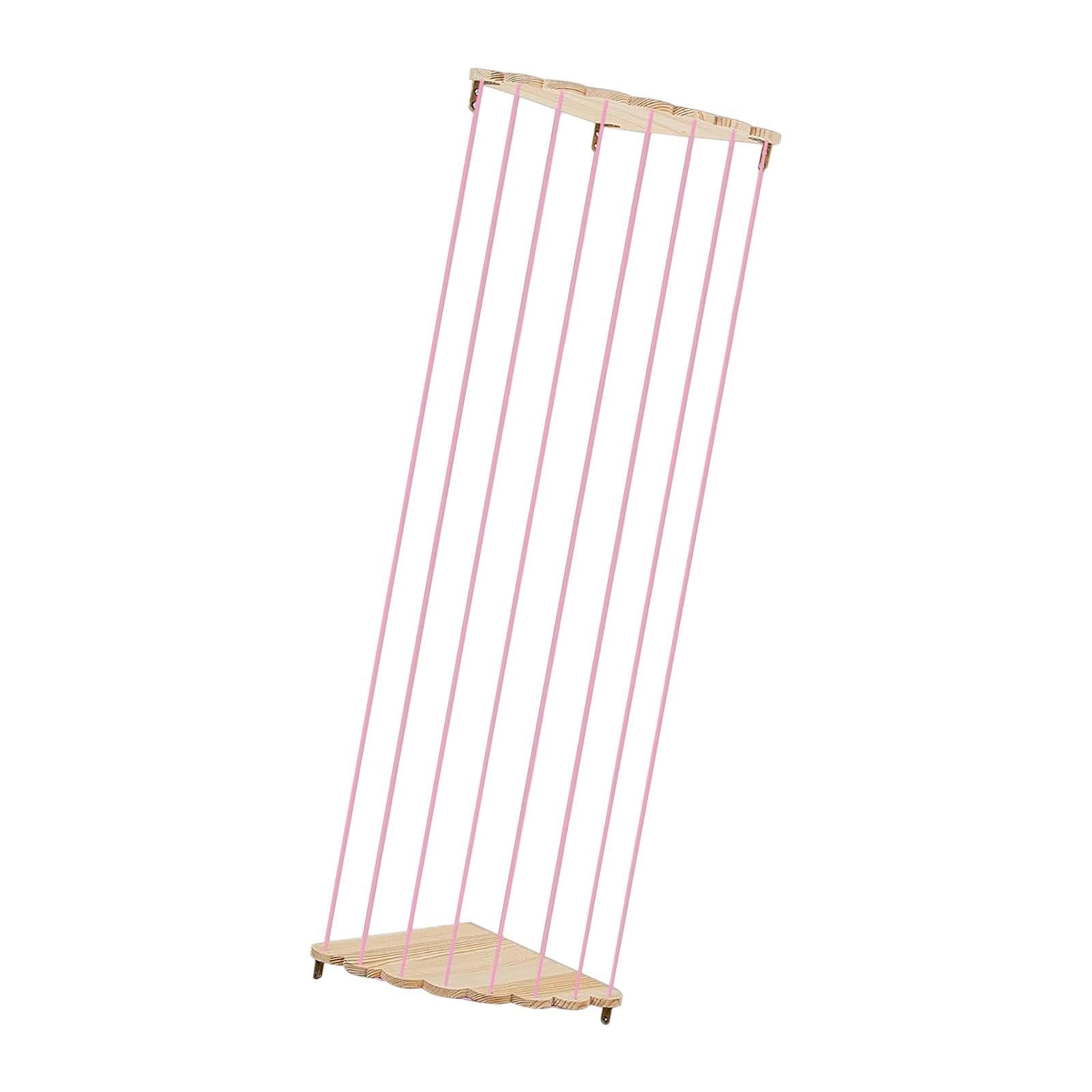 Bothyi - Soporte De Madera Para Juguetes De Peluche En Forma De Esquina, Portátil, Para Sala De Juegos De Niños, Sala De Estar, Guardería, Color Rosa