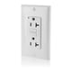 thumbnail image 1 of Salida GFCI Leviton de 20 A, autocomprobación, no resistente a manipulaciones, color blanco, 1 of 2